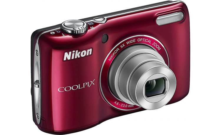 Nikon COOLPIX L24 14 MP Digital Camera with 3.6x NIKKOR Optical Zoom Lens  and 3-Inch LCD (Red)