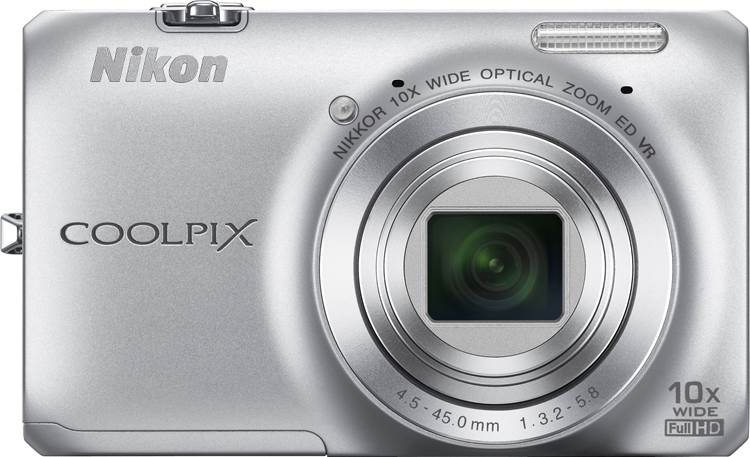 Nikon Coolpix S6300 (Silver) 16-megapixel digital camera with 10X 