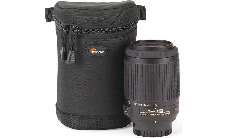 Lowepro Lens Case 9cm x 13cm shown with lens (not included)