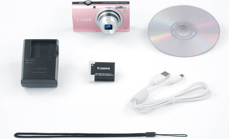 Canon PowerShot A2400 IS (Pink) 16-megapixel digital camera