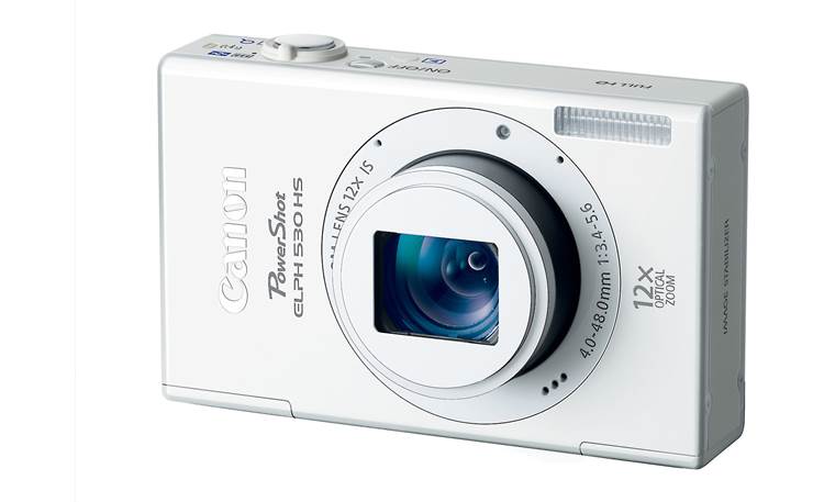 Canon Elph 530 HS (White) 10-megapixel camera with 12X zoom and built-in Wi-Fi® at Crutchfield