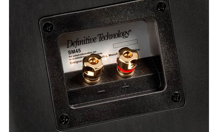 Definitive Technology StudioMonitor 45 Gold-plated binding post speaker terminals