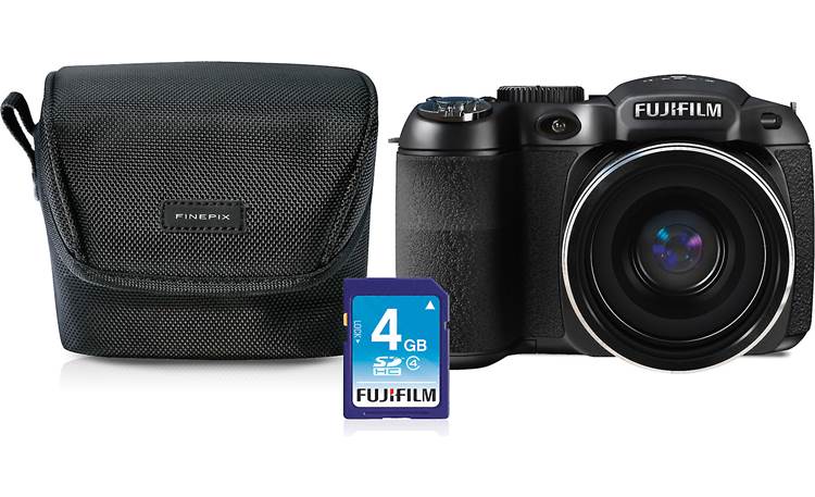 Vrouw Sympton Afleiding Fujifilm FinePix S2980 Bundle 14-megapixel, 18X high-zoom camera with case  and 4GB memory card at Crutchfield