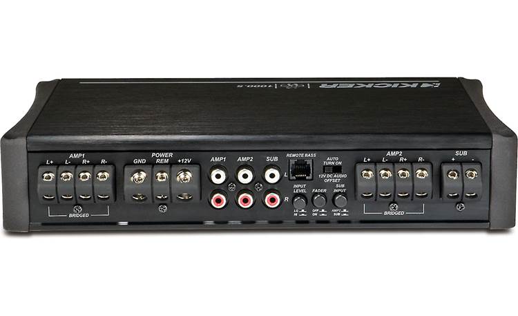 Kicker 11IX1000.5 5-channel car amplifier — 65 watts RMS x 4 at 4