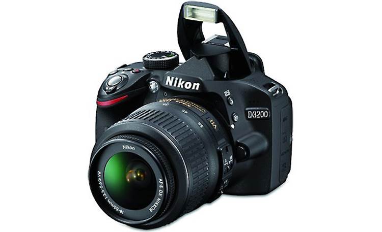 Nikon D3200 Kit Black (flash up)