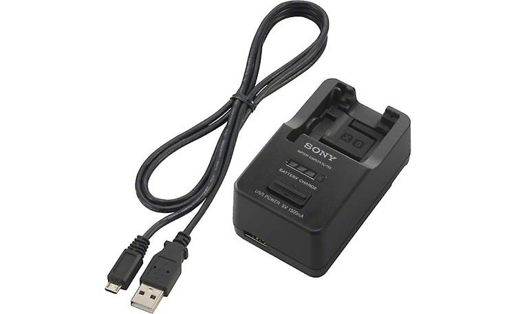 Sony BC-TRX Shown with supplied USB cable