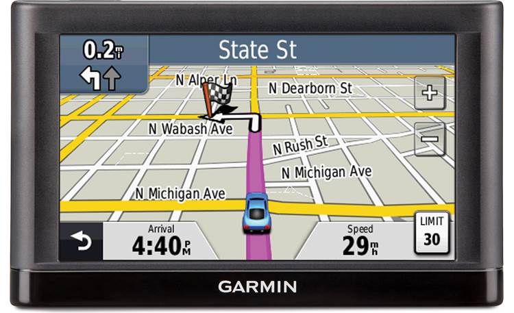 Garmin nüvi® 52LM Portable navigator with 5" screen and free map updates at Crutchfield