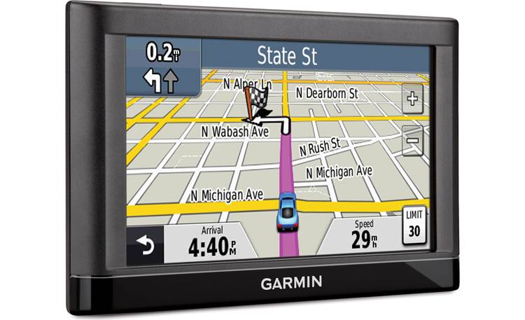 Garmin nüvi® 52LM Portable navigator with 5" screen and free map updates at Crutchfield