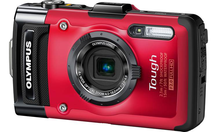 Olympus Tough Series TG-2 (Red) Waterproof/shockproof 12-megapixel digital camera with 4X optical zoom at