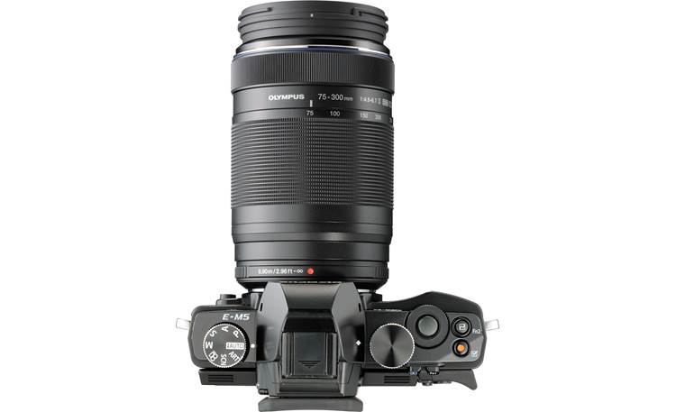 Olympus M. Zuiko Digital ED 75-300mm II f/4.8-6.7 Shown mounted on OM-D camera (not included)