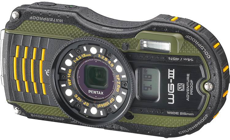 PENTAX WG-3 GPSグリーン動作品 Pentax WG-3 GPS (Green) Tough-style 16-megapixel digital camera