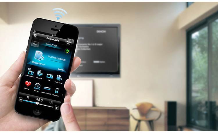 Denon AVR-X1000 IN-Command Denon's Remote app gives you easy touchscreen control of your receiver (iPhone not included)