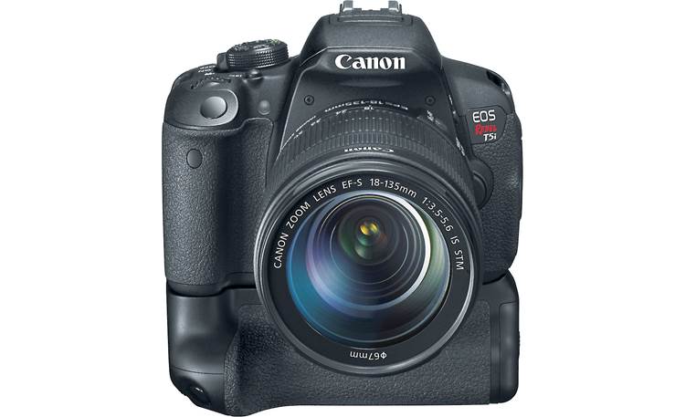 Canon EOS Rebel T5i Kit Shown with grip and 18-135mm lens (neither included)