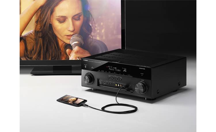 Yamaha AVENTAGE RX-A830 The front-panel MHL input lets you access music and videos from compatible tablets and smartphones