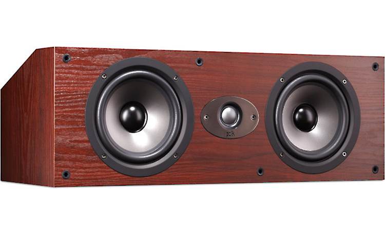 Polk Audio TSx250C Pictured without grille (Cherry)