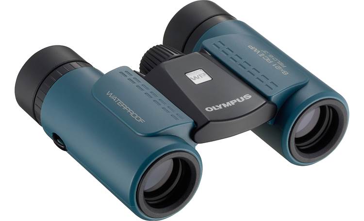 Olympus TG-830 with 8 x 21 RC II Waterproof Binoculars Binoculars, 3/4 view, from left