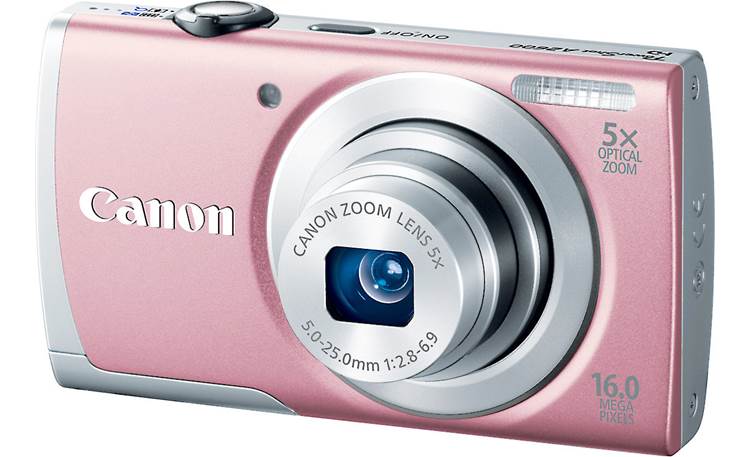 Canon PowerShot A2600 (Pink) 16-megapixel digital camera with 5X 