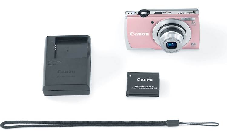 Canon PowerShot A2400 IS (Pink) 16-megapixel digital camera with 5X optical  zoom at Crutchfield