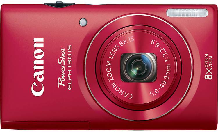 Canon PowerShot ELPH 130 IS (Red) 16-megapixel digital camera with