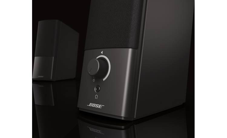 Bose® Companion® 2 Series III multimedia speaker system Volume control and headphone output jack