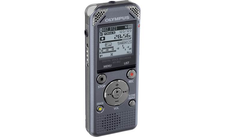 Olympus WS-802 (Gun Metal) 4GB digital voice recorder with expandable ...