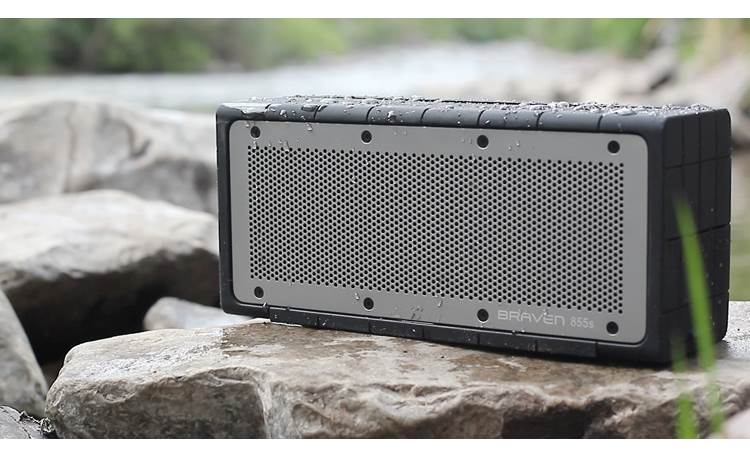 Braven 855s Water-resistant portable Bluetooth® speaker system(black and  silver) at Crutchfield