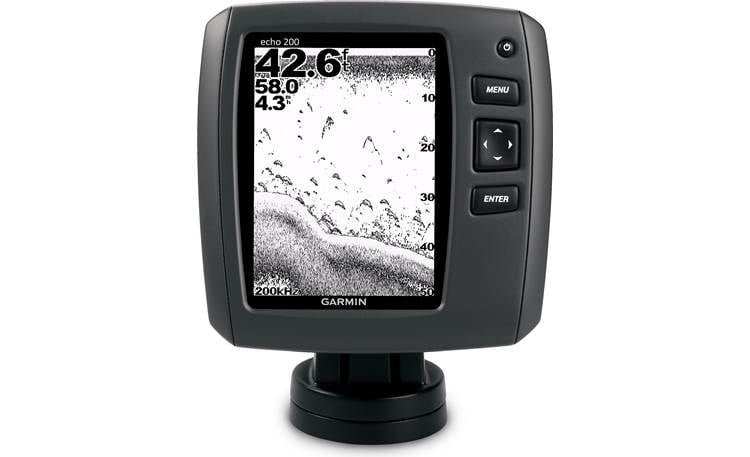 Garmin echo 200 Fishfinder with 5" grayscale display at Crutchfield