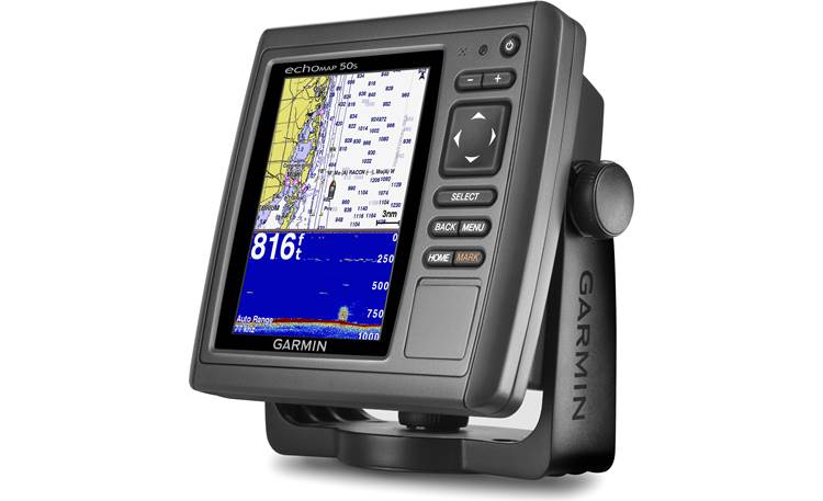 Garmin echoMAP 50s (with transducer, preloaded with U.S. Lakes)  Chartplotter/fishfinder with 5 display at Crutchfield