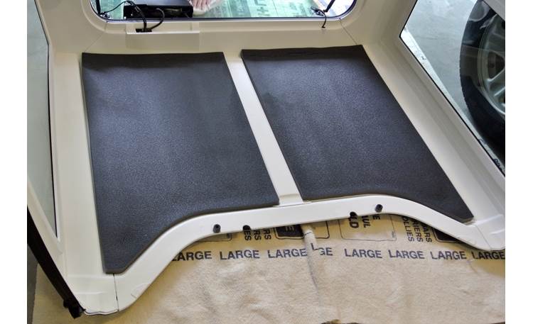 Boom Mat Sound Deadening Headliner Kit Headliner of 2012 Jeep Wrangler hard-top with Boom Mat