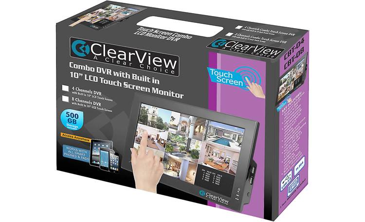 ClearView CBT-08 LCD Touchscreen DVR Combo In packaging