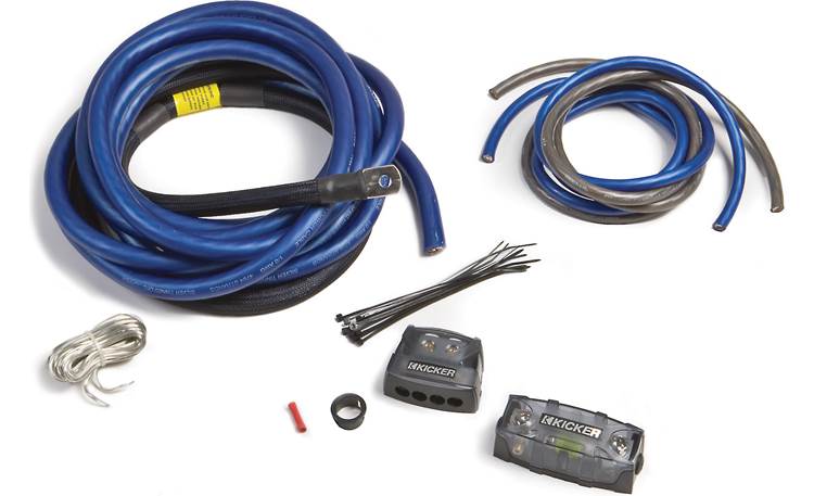 Kicker PKD1 1/0 AWG Gauge Dual Car Amp Installation Wire Kit Amplifier Install