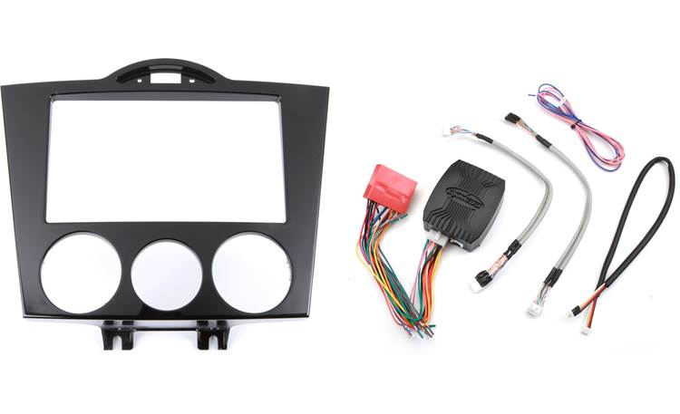 compartiment de rangement Kit dinstallation dautoradio pour Mazda RX 8 Façade dautoradio 1-DIN 2 DIN Câble adaptateur