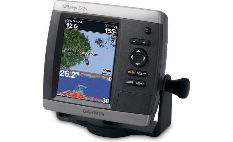 bureau lammelse bille Garmin GPSMAP 521S GPS chartplotter with 5" display and satellite-enhanced  worldwide basemap at Crutchfield