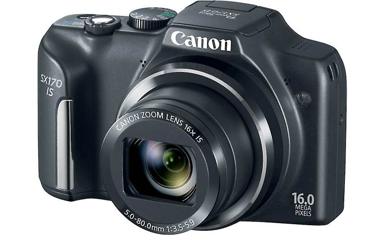 Klokje Oost kapitalisme Canon PowerShot SX170 IS (Black) 16-megapixel digital camera with 16X  optical zoom at Crutchfield