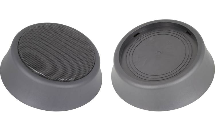 RetroSound RPOD6 Speaker pods with and without included grilles