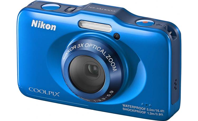 Nieuwheid Er is behoefte aan Inspecteur Nikon Coolpix S31 (Blue) 10.1-megapixel waterproof digital camera with 3X  optical zoom at Crutchfield