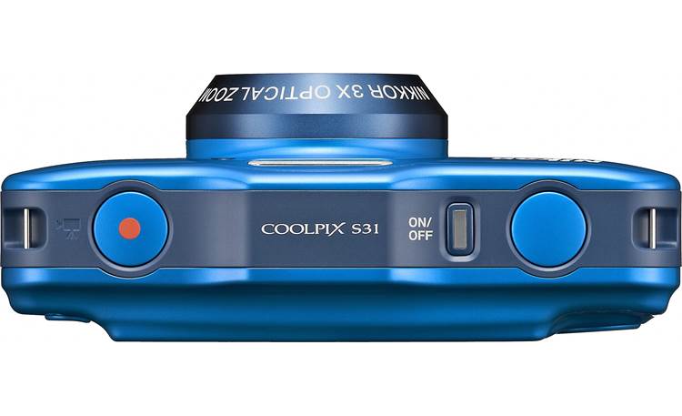 Nieuwheid Er is behoefte aan Inspecteur Nikon Coolpix S31 (Blue) 10.1-megapixel waterproof digital camera with 3X  optical zoom at Crutchfield