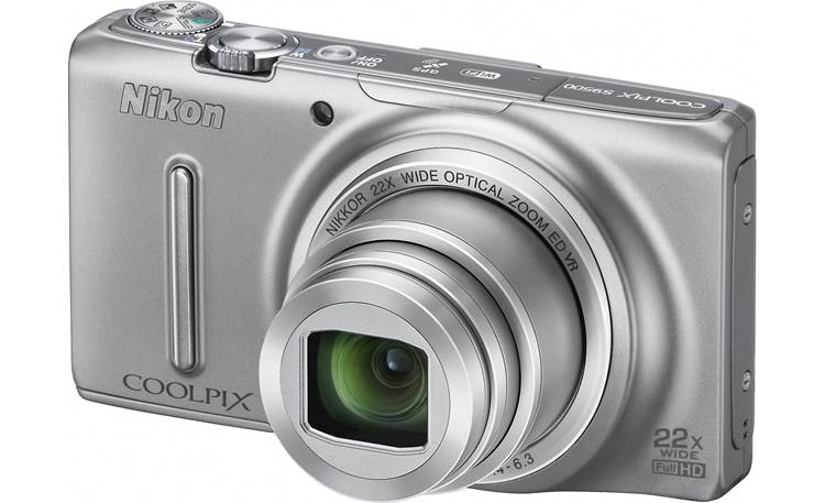 Nikon Coolpix S9500 (Silver) 18.1-megapixel digital camera with
