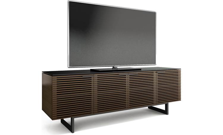 BDI Corridor 8179 Chocolate Stained Walnut - left front view (TV not included)