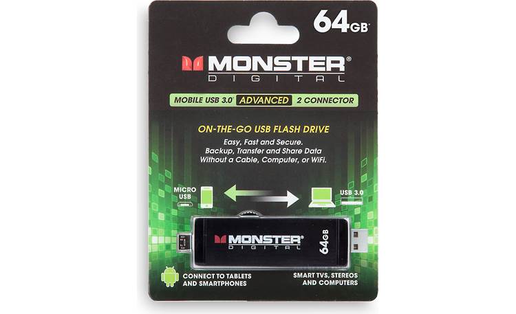 Monster Digital Advanced On-the-go Flash Drive (64GB) SuperSpeed USB 3. ...