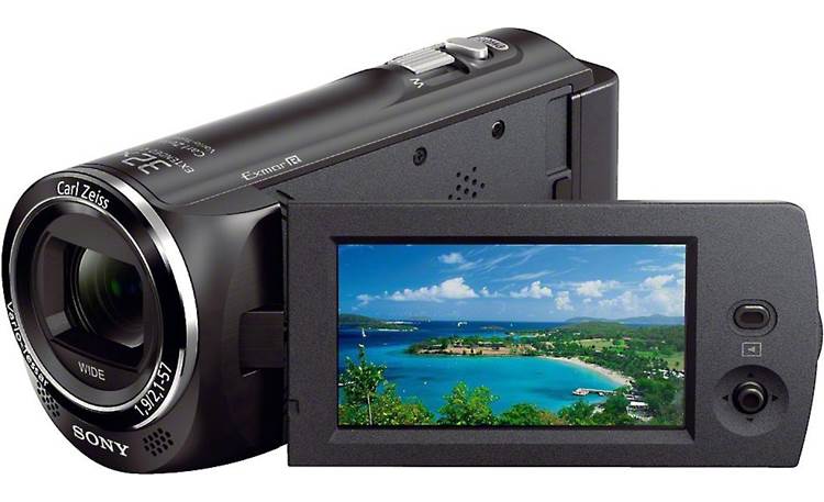 INFO CHIP PER Sony Handycam hdr-cx250e np-fv70 BATTERIA videocamera 