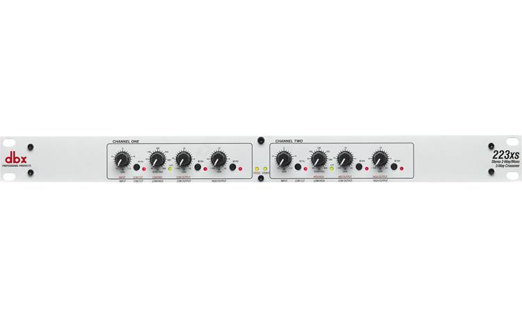 dbx® 223xs Stereo 2-way, mono 3-way crossover with XLR connectors