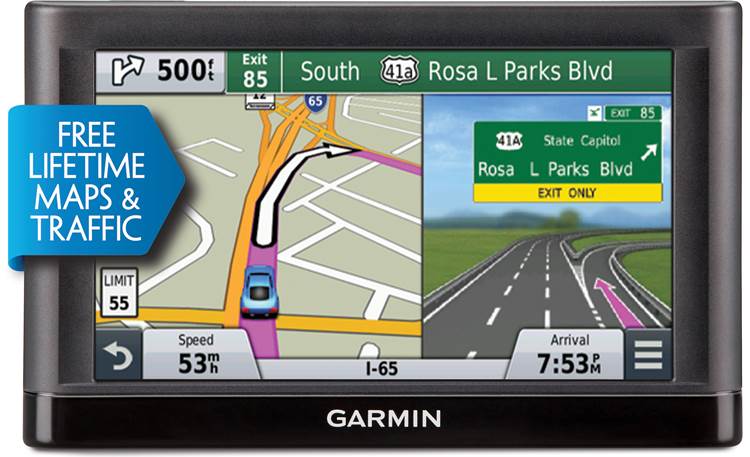Garmin nüvi® 66LMT Portable navigator with 6" screen and lifetime map and traffic at