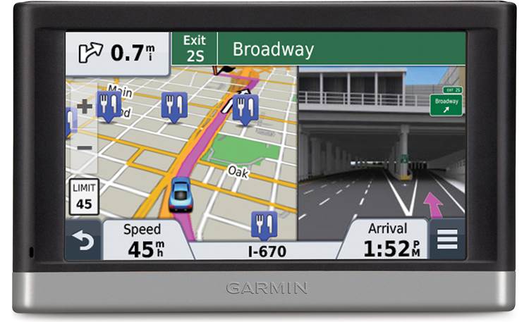 Garmin nüvi® 2457LMT Portable navigator with lifetime map and traffic at Crutchfield