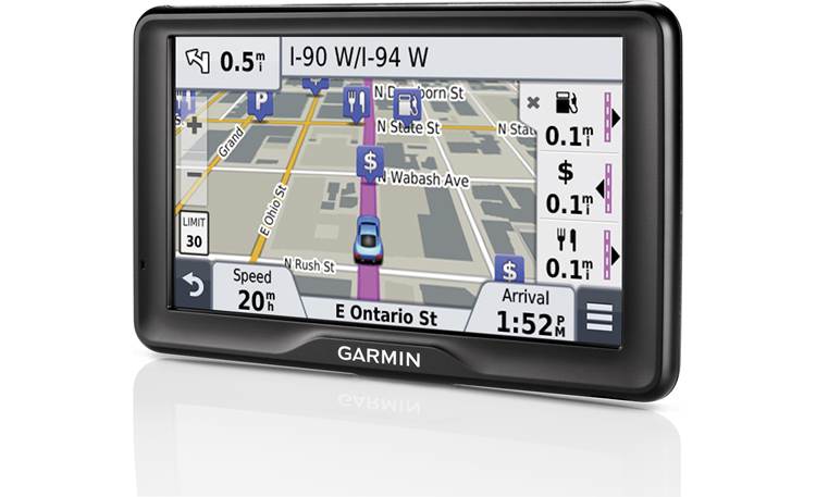 Garmin 2797LMT Portable navigator with voice-activated navigation, plus free lifetime map and traffic updates at Crutchfield