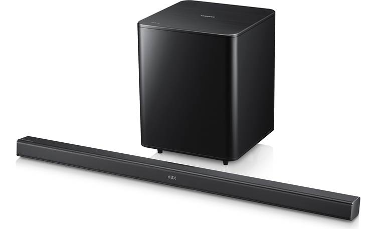 Samsung HW-F550 Powered 2.1-channel home theater sound bar with subwoofer Bluetooth® at Crutchfield