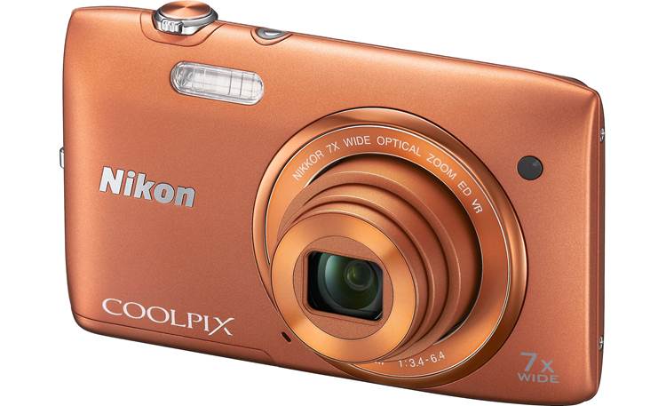 Verlammen Achterhouden medeleerling Nikon Coolpix S3500 (Orange) 20.1-megapixel digital camera with 7X optical  zoom at Crutchfield