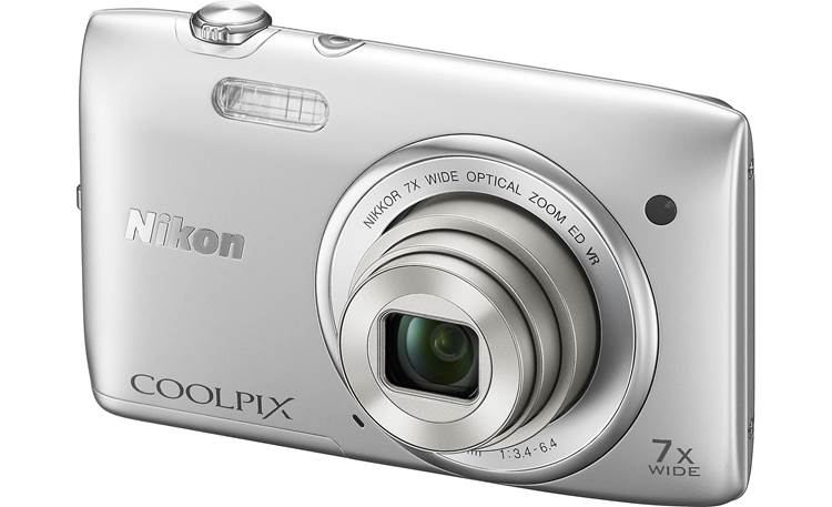 Nikon Coolpix S3500 (Silver) 20.1-megapixel digital camera with 7X optical  zoom at Crutchfield