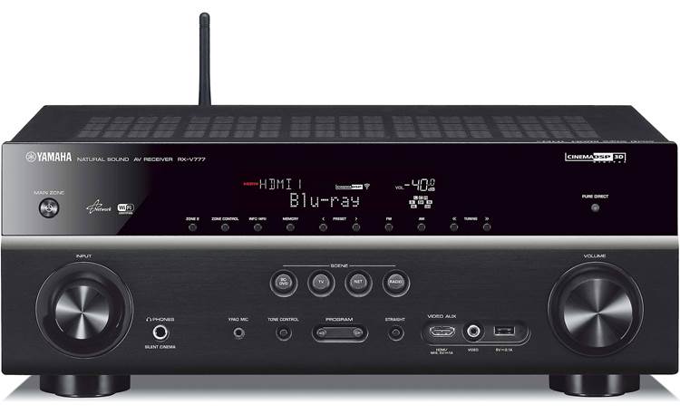 Yamaha RX-V777BT 7.2-channel home theater receiver with Wi-Fi®, Bluetooth®,  and Apple® AirPlay® at Crutchfield