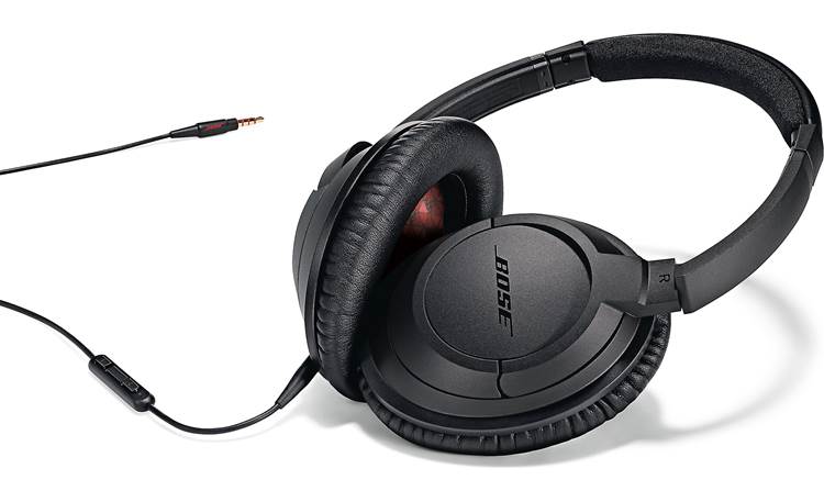 Bose® around-ear headphones (Black) With remote microphone at Crutchfield